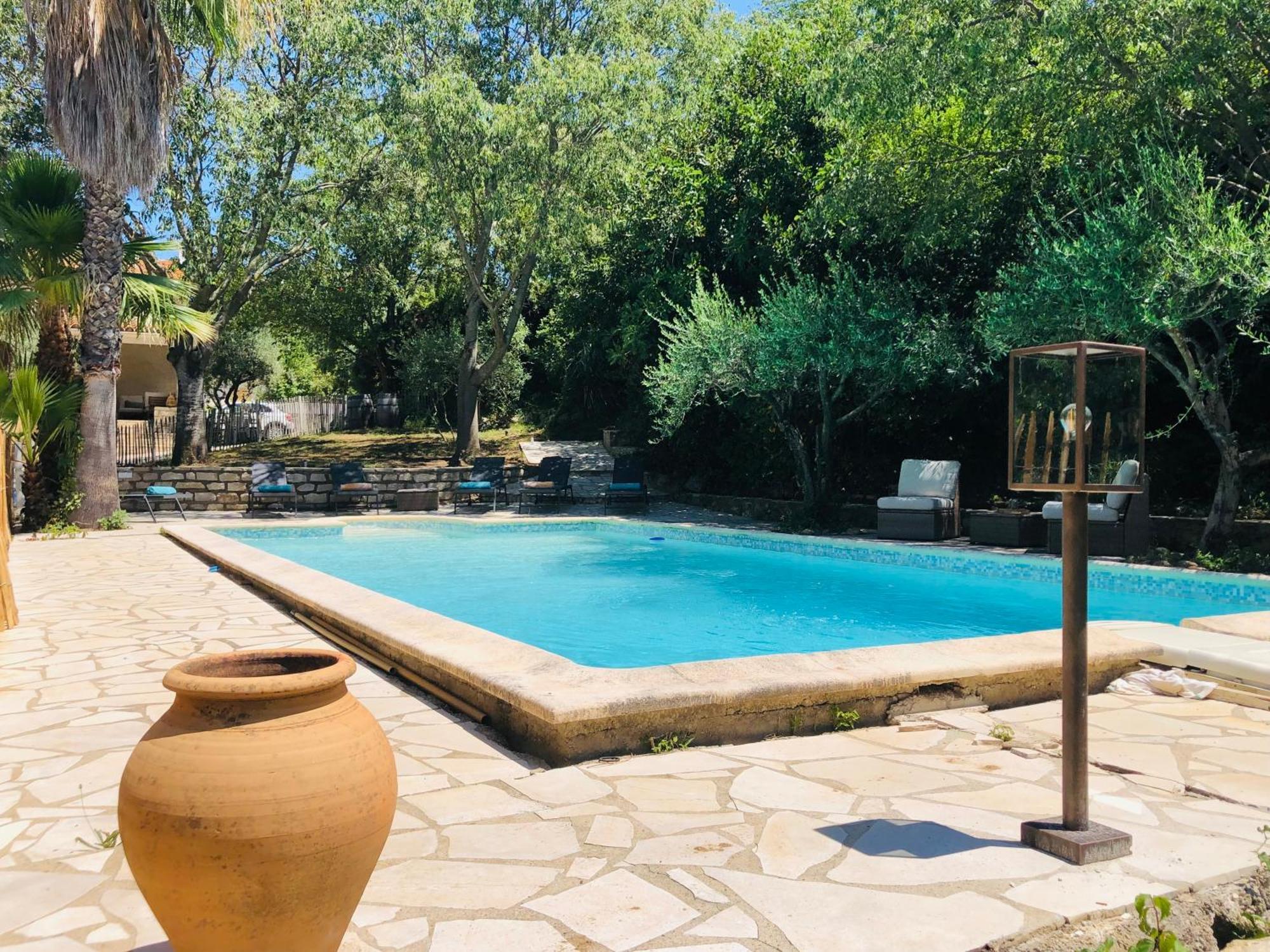 Magnifique Villa Typique Du Sud Avec Piscine Privee Et Jardin Mediterraneen Saint-Vincent-de-Barbeyrargues Экстерьер фото