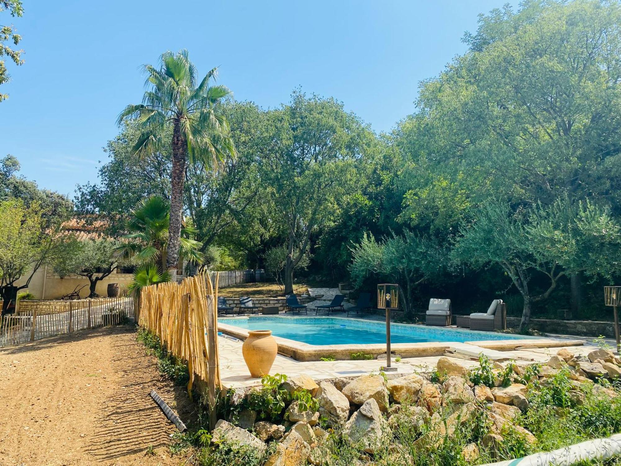 Magnifique Villa Typique Du Sud Avec Piscine Privee Et Jardin Mediterraneen Saint-Vincent-de-Barbeyrargues Экстерьер фото